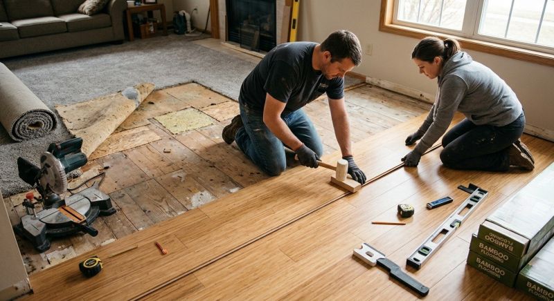Bamboo Flooring Installation in Salem, NH