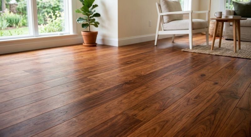 Cherry Floor Installation in Burlington, MA