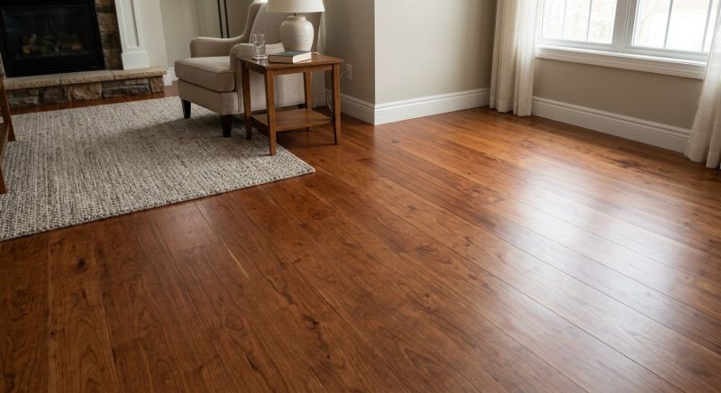 Cherry Floor Installation in Salisbury, MA