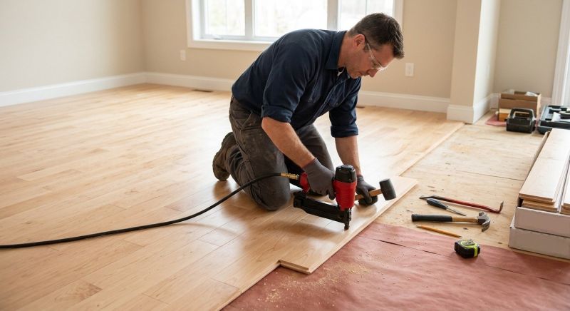 Maple Flooring Installation in Dunstable, MA