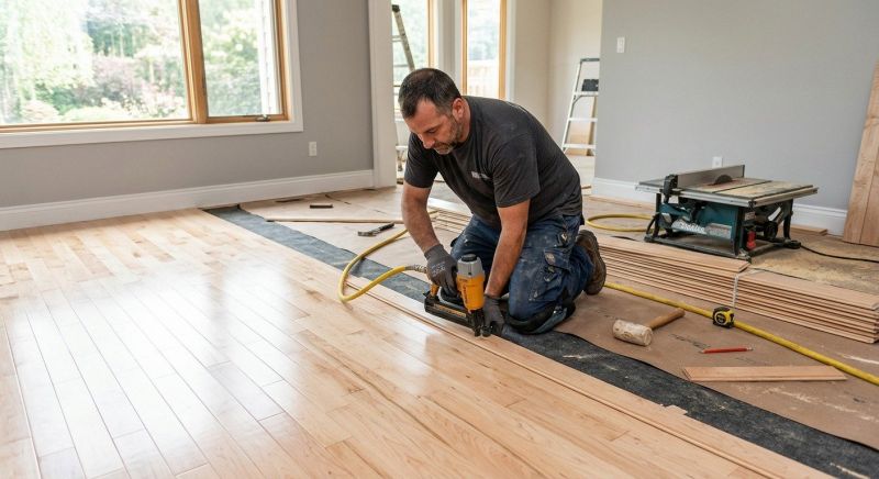 Maple Flooring Installation in Georgetown, MA