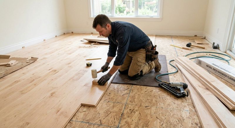 Maple Flooring Installation in Hampstead, NH