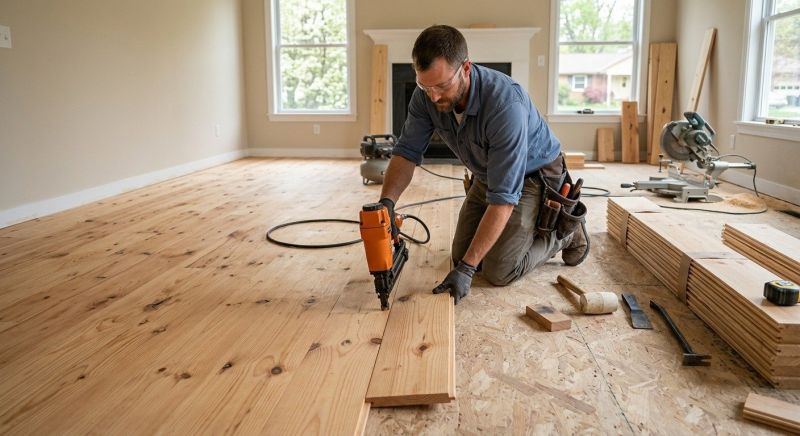 Maple Flooring Installation in Milford, NH