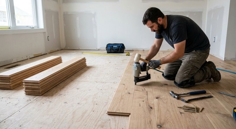 Oak Floor Installation in Danvers, MA