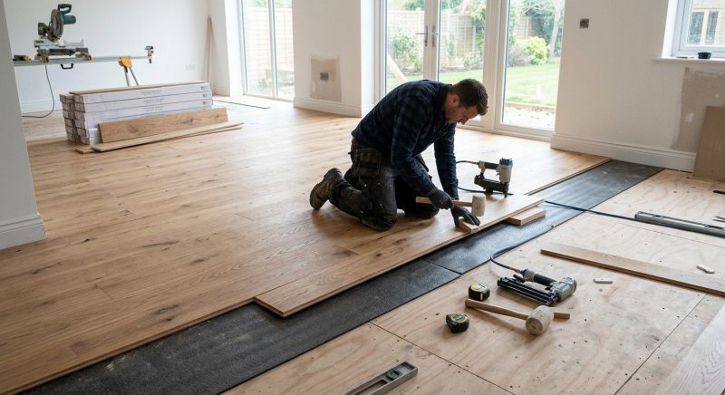 Oak Floor Installation in Hampton, NH