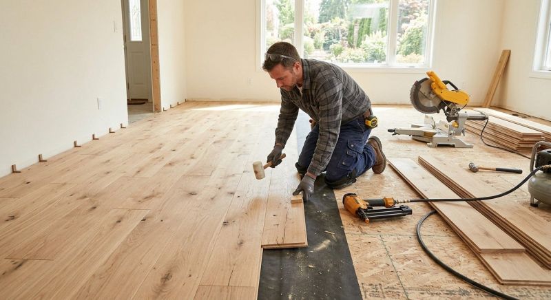 Oak Floor Installation in Salem, NH