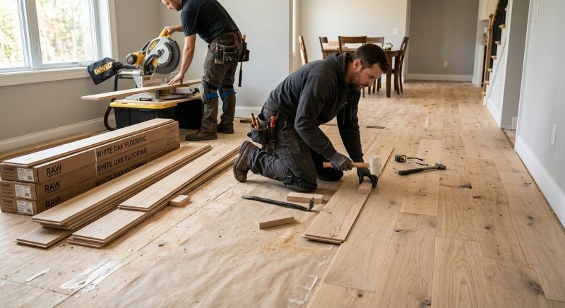 Oak Floor Installation in Litchfield, NH