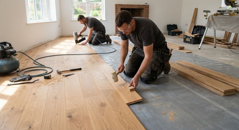 Oak Floor Installation in North Hampton, NH