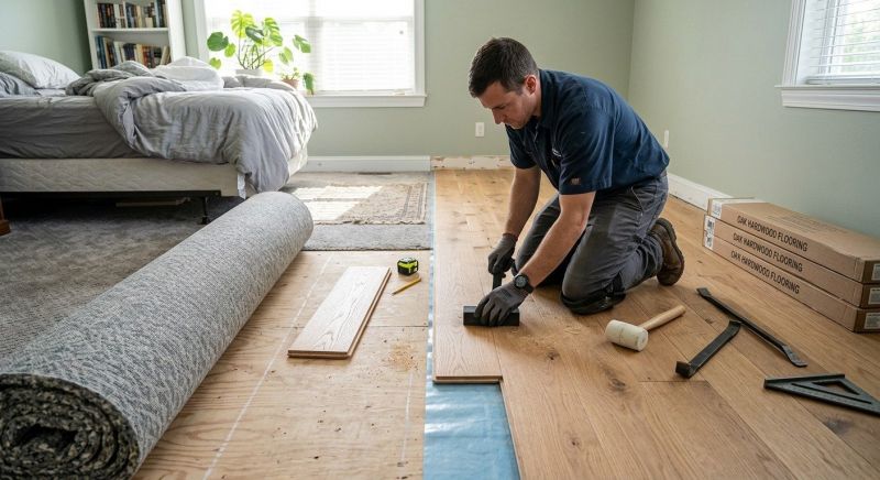 Oak Floor Replacement in Salem, NH