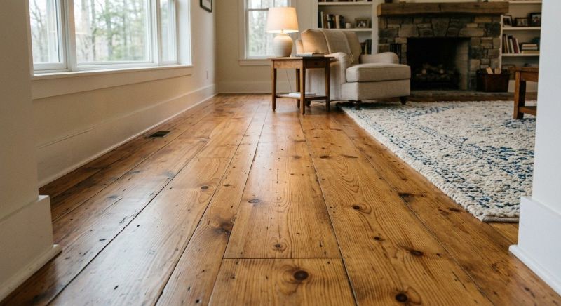 Pine Floor Installation in Salem, NH