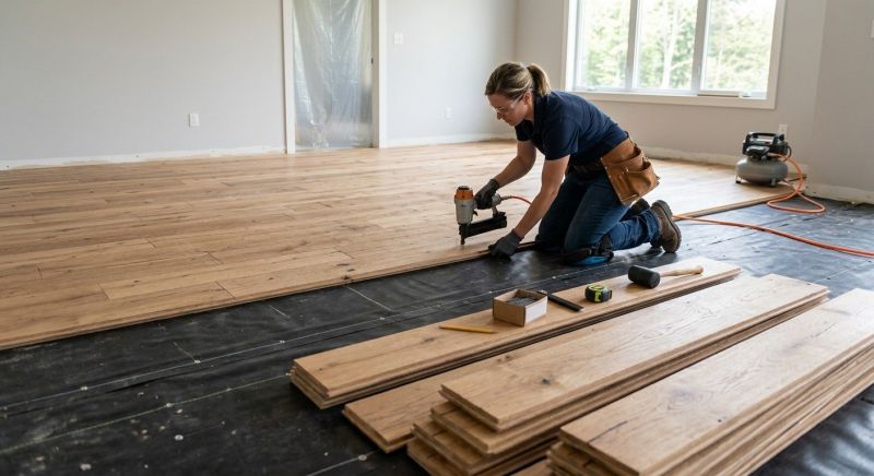 Plank Floor Installation in Salem, NH