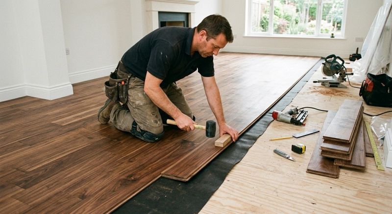 Walnut Flooring Installation in Salem, NH