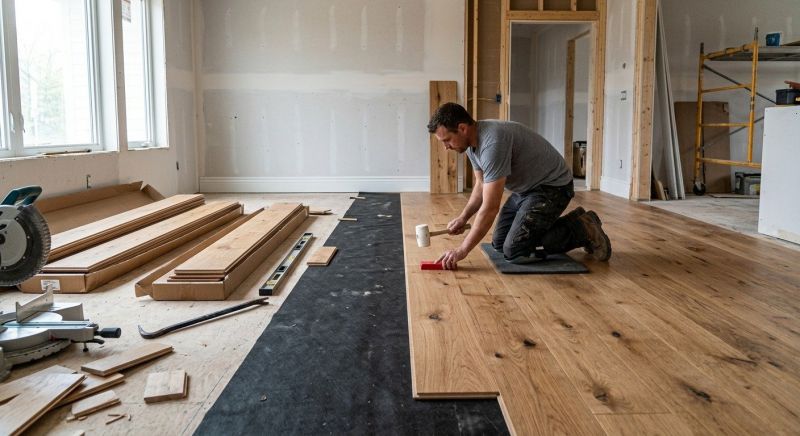Wide Plank Floor Installation in Salem, NH
