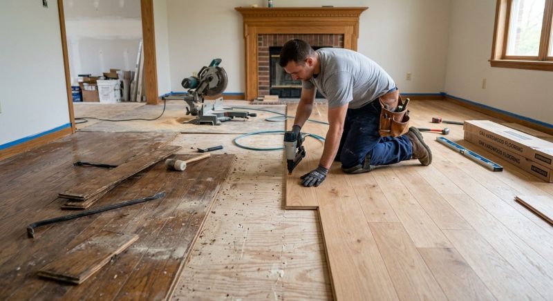 Wood Floor Replacement in Danvers, MA