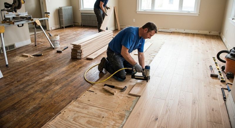 Wood Floor Replacement in Dracut, MA